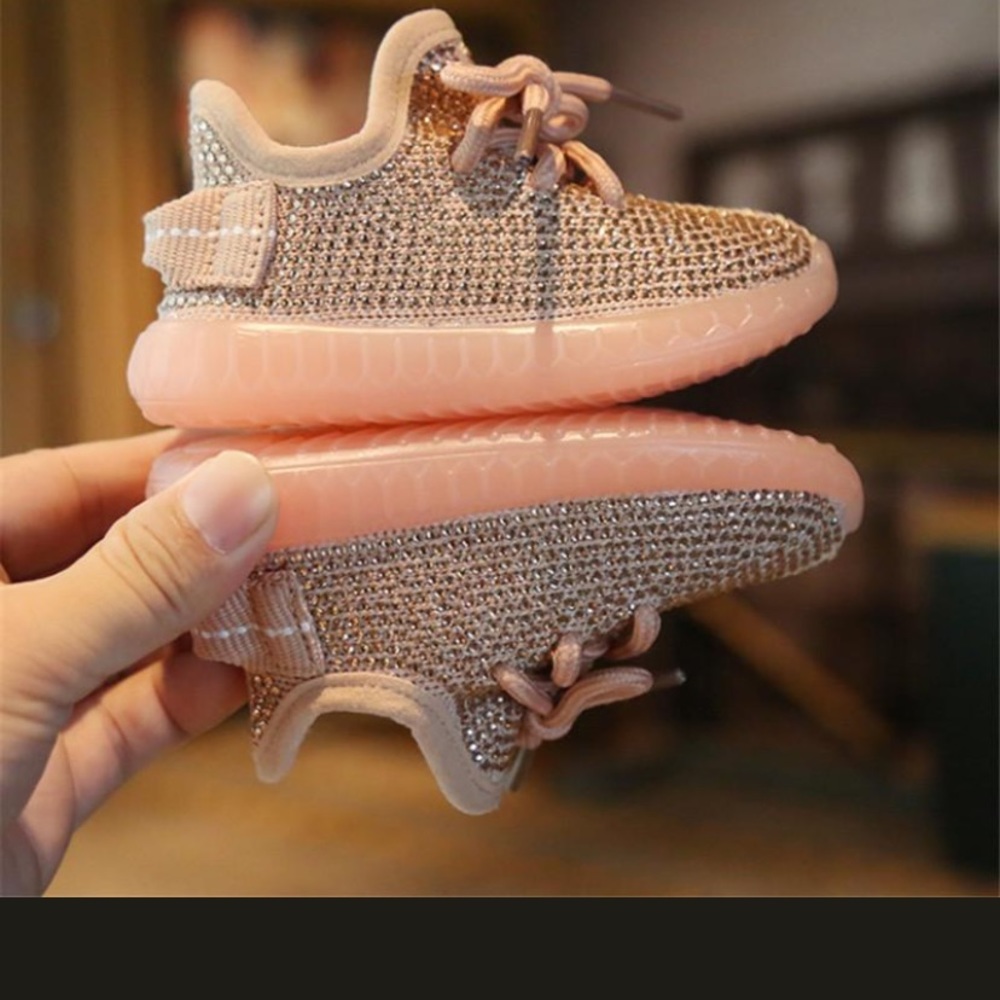 Pink Infant Rhinestone Sneakers